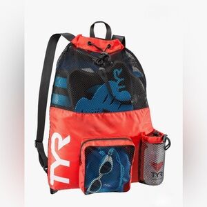 TYR 40L Alliance Big Mesh Mummy Backpack Black New In Package 25.5H X 19” W